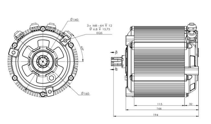 SiAECOSYS D133A-65 5000W 72V M - Mid Drive Motor Kit 72V 5000W ulasan dan harga